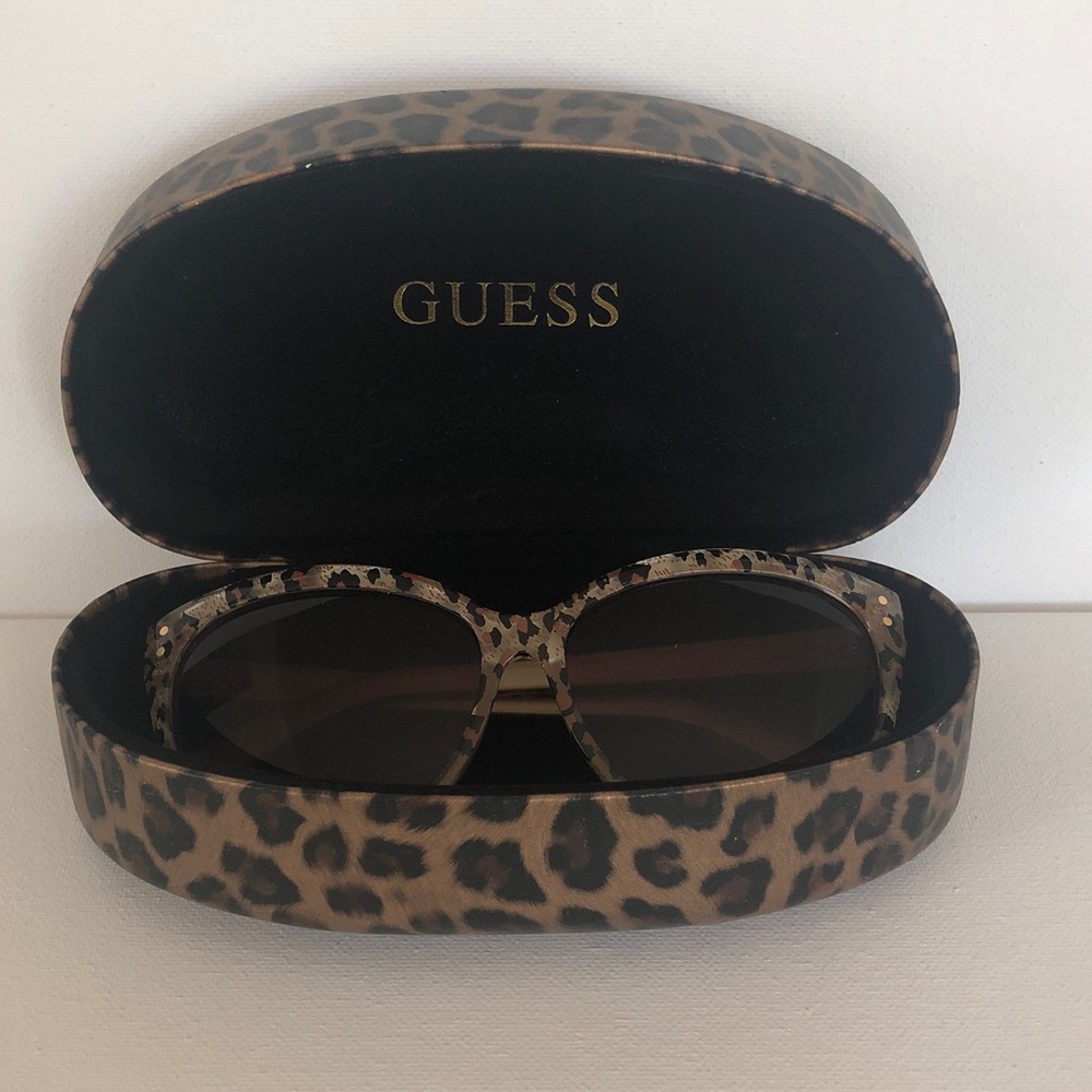Guess Animal Print Sunglasses with Case